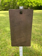 6"x11" USPSA / IDPA 3/8" AR500 A-Zone Steel Shooting Range Target w/ T-Post Hook