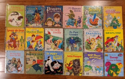 Vintage Little Golden Bulk Lot 18 Pokey Puppy Doctor Dan Scuffy Prayers Duckling
