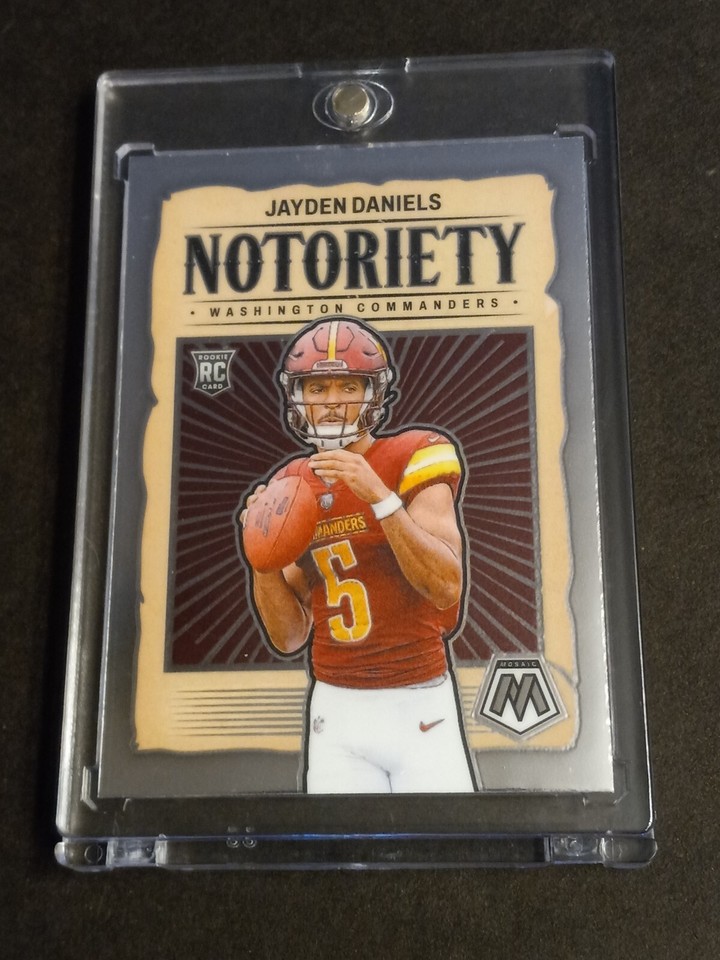 2024 Panini Select Jayden Daniels Rookie Concourse Red & Yellow Prizm Shock (RC