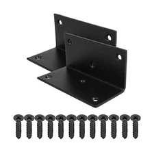 2 PCS 4x2 Steel L Right Angle Bracket, 3mm Thick Metal Joint Corner Brace