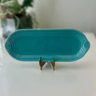 Fiesta Ware Turquoise Utility Tray Corn On Cob Holder/Relish Dish