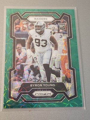 2023 Panini Prizm - Rookies Byron Young #355 Green Scope Prizm /75 (RC)