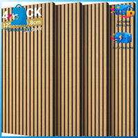 Akustikpaneele Holzoptik Selbstklebend 3D 120X60Cm 4 StüCk FüR Wandgestaltung