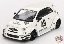 Abarth 595 LB-WORKS x Abas Works White miniGT 1/64 [MGT00809-BL]