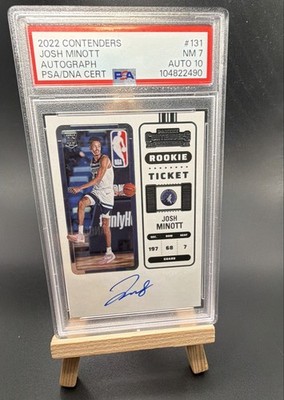 2022-23 Panini Contenders - Rookie Ticket Autograph Josh Minott #131 (AU, RC)