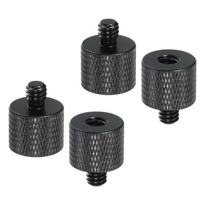 4Pcs 1/4'' Male to 1/4'' Female Tripod Nut Camera Mount Screw1 20mm
