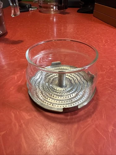 Vintage PYREX 6 Cup Coffee Pot Percolator 7756 Glass Basket and Basket Plate