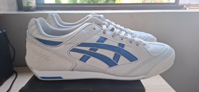 VINTAGE ASICS Tiger Japan HY5A1 1050 - White/Royal Blue  NOS 2000s Size 42 US8,5