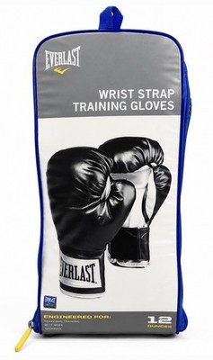 Everlast Wrist Strap Training Gloves 12 oz Boxing Bag Gloves New Open Box