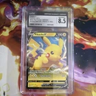 CGC 8.5 Pokemon Co. Pikachu V SWSH061 Sword & Shield Promo Holo English 2021