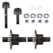 1 Set of Metal Front Rear Differential Gear Kit for 1/10 HSP 94123 94166 RC Cars