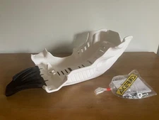 GAS GAS EX 250 F EX250F 2021 - 2023 ACERBIS SKID GLIDE PLATE SUMP GUARD WHT/BLK