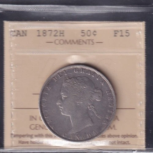 1872 Canada 50 Cents — photo from another recent sale