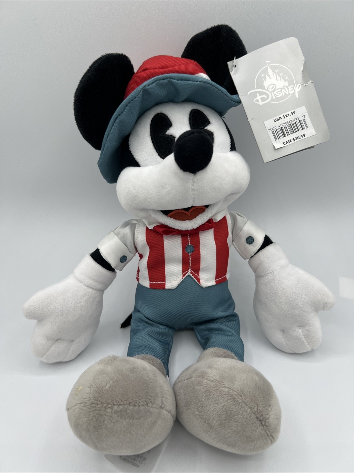 Disney Parks 14.5-inch Mickey Mouse Americana Plush NWT