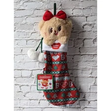 Butterbear Jolly Christmas Stocking Towel Holiday Decor Limited Edition Gift