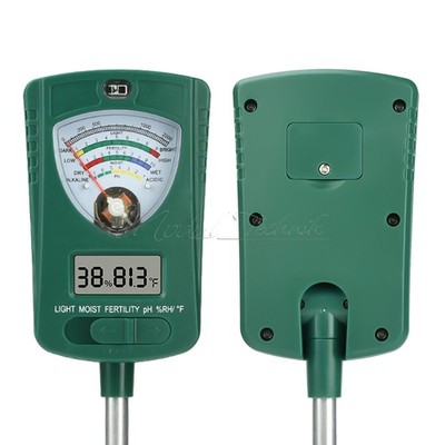 7in1 Digital PH Soil Tester Fertility LCD Moisture Plant Water Temperature Meter