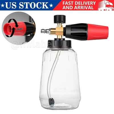 #ad Snow Foam Lance Cannon Soap Bottle Sprayer For Pressure Washer Gun Jet Car Wash $15.14