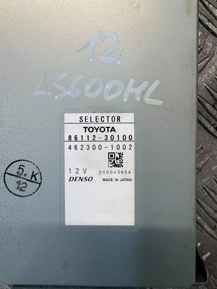 MODULO CONTROLLO SELETTORE MULTI DISPLAY FOTOCAMERA POSTERIORE 86112-30100 LEXUS LS460 LS600H - Immagine 4 di 4