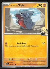 Cynthia's Gible #109/217 Common ME: Ascended Heroes Pokemon