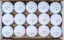 15 Callaway Supersoft Splatter 360 Mixed White 5A/4A Near Mint Used Golf Balls