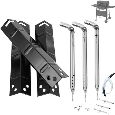 Grill Replacement Parts Kit 3-Pack Heat Plates & Igniters for Walmart Expert