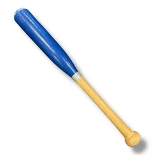 BBX One Hand Trainer Baseball Express Wooden Training Bat Blue Natural Grip 20"