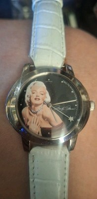 Marylin Monroe Centric Watch With New Battery White With Black Face