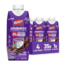 Boost Chocolate Non-Caffeinated Advanced Protein Shakes - 4pk