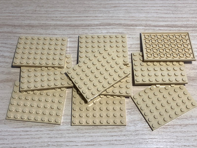 11 LEGO nagelneu hellbraun 6070501: Platte 6x8 Minecraft 21267