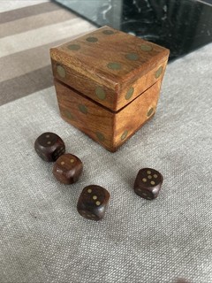Dice Box And Dice. Used