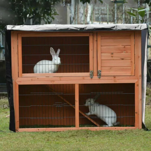 Universal rabbit hutch clearance covers