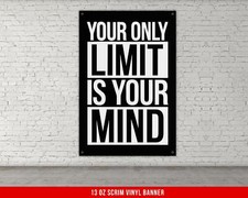 Motivational Quote Vinyl Banner - Inspirational Wall Decor for Home Office