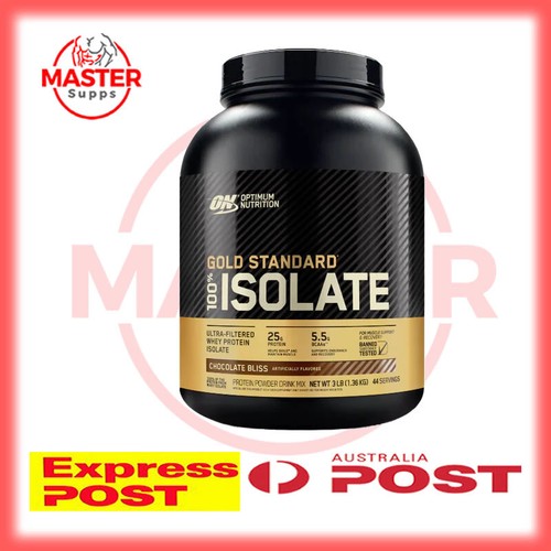 OPTIMUM NUTRITION GOLD STANDARD 100% ISOLATE HYDROLYZED WHEY WPI Express Post - Picture 3 of 4