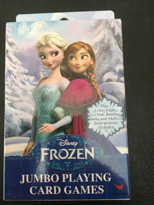 Disney Frozen Elsa Anna Jumbo Playing Cards Games W Instructions