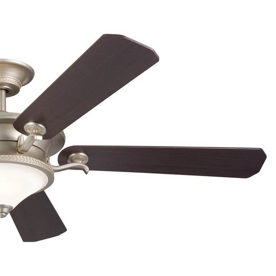 Kichler Lighting 300370NI Rise - 5 Blade Ceiling Fan with Light Kit In Nickel - Image 2 of 4