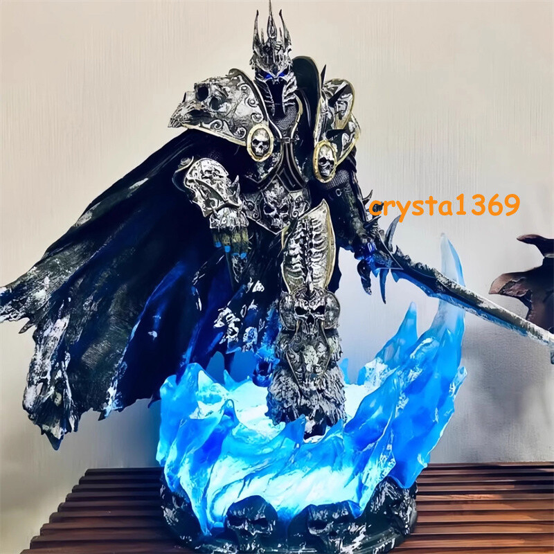 WOW Arthas Menethil Statue Lighting Figurine Lich King 14