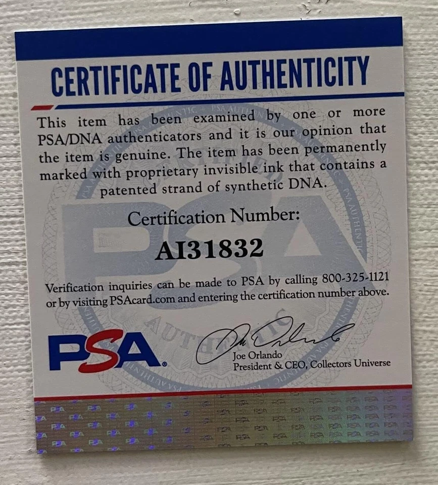 Lou Brock Signed Autographed Glossy 8x10 Photo St. Louis Cardinals : PSA/DNA COA - Image 3 of 3