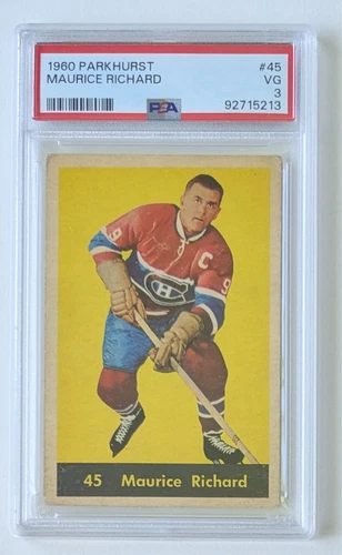 1960 Parkhurst Maurice Richard #45 PSA 3