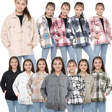 Kids Girls Boys Boxing Day Sales Bomber Quilted Padded Check Print Jacket Coat