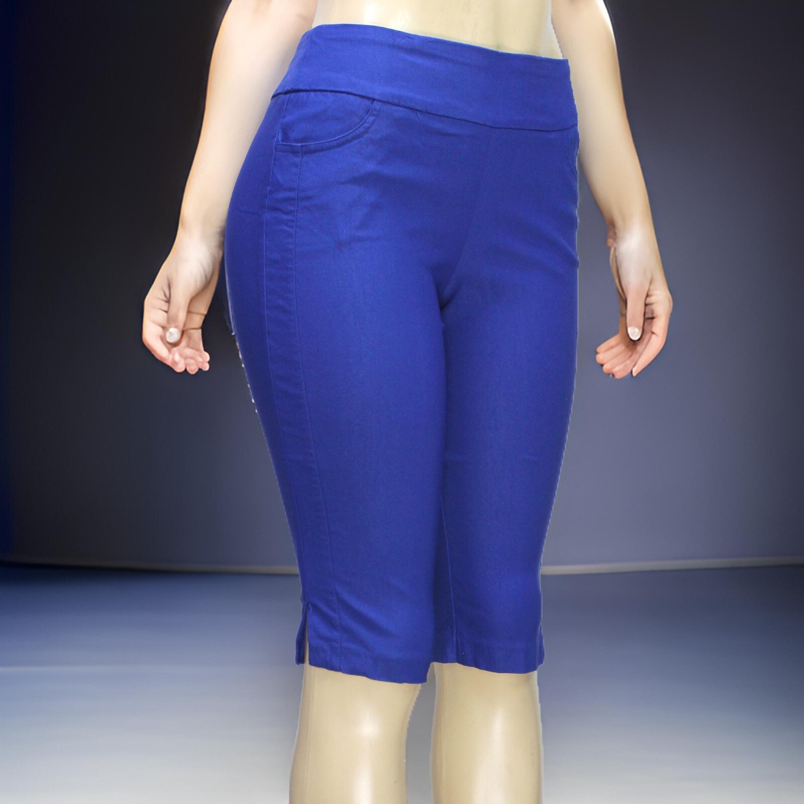 FILA Bermuda donna Coconut Row Palm Beach elasticizzato blu petite taglia 4P