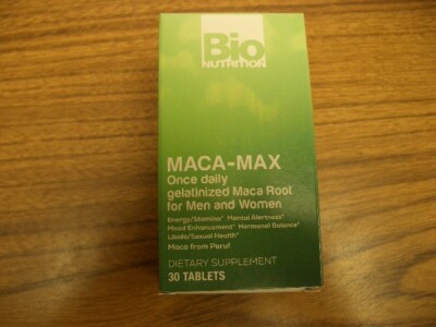 Bio Nutrition - Maca-Max 1,000 mg 30 Tablets Exp 2/2028