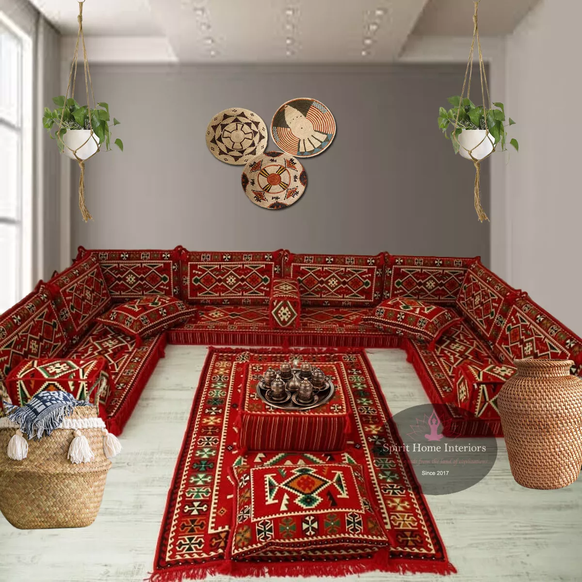 Arabic Majlis Floor Seating Corner Sofa