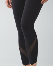 Lululemon Wunder Under Crop II Roll Down Special Edition Black Full-On Luon 4