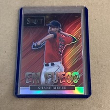 🔥2022 Select  Shane Bieber  * En Fuego * Silver Prizm  - Guardians🔥A-49