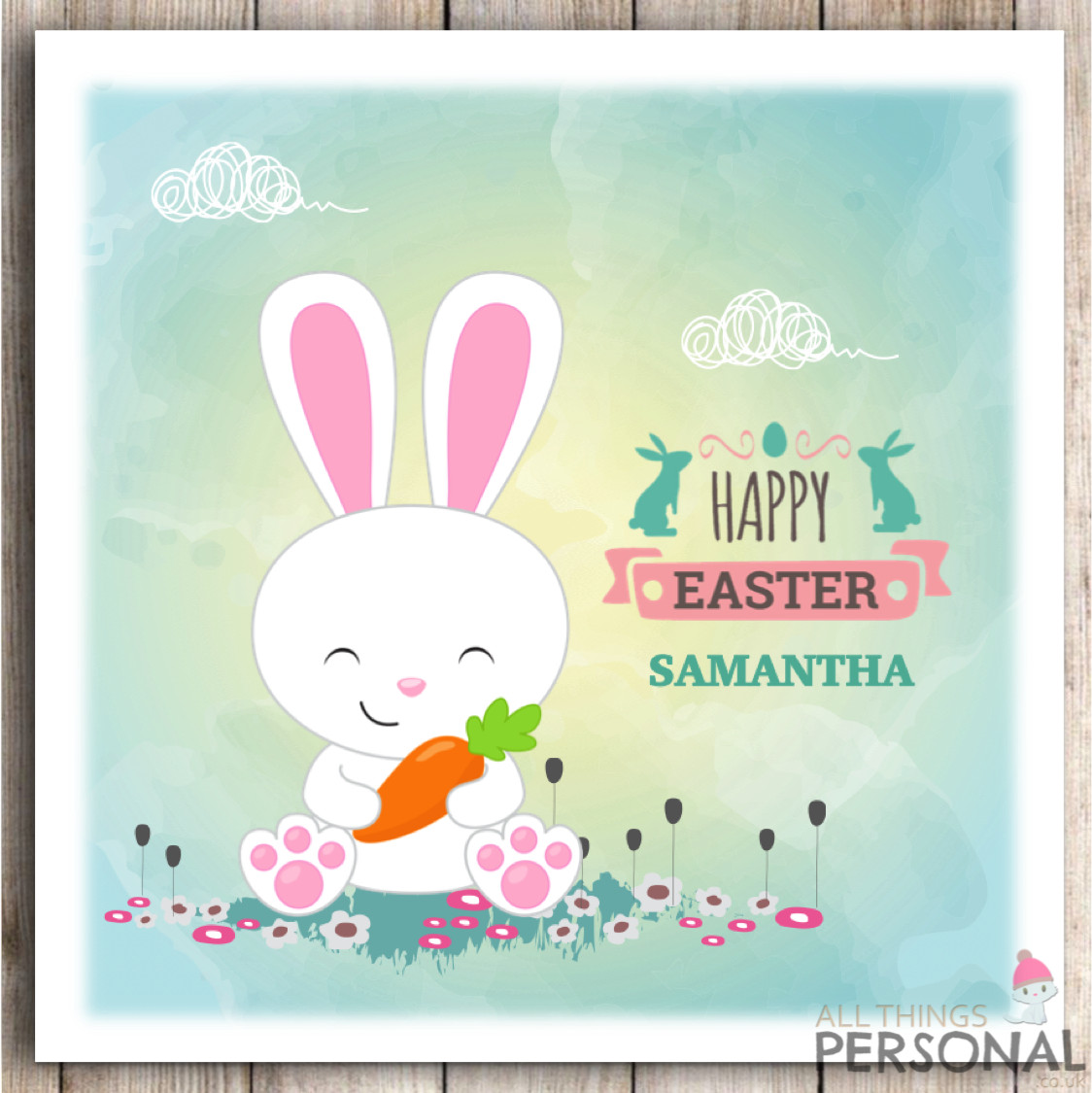 Personalised Easter Card Granddaughter Daughter Sister Niece 1st Easter Card