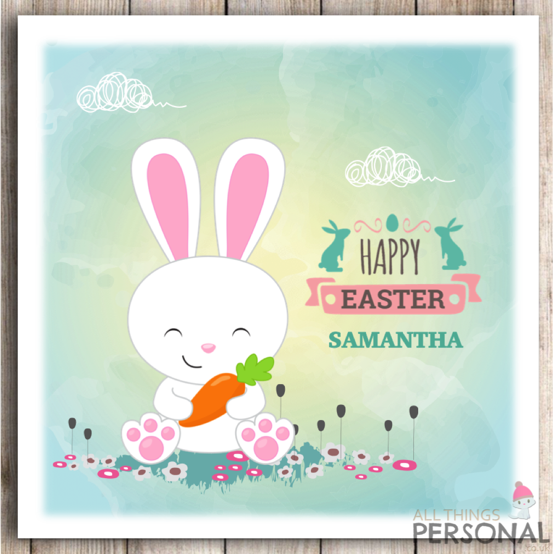 Personalised Easter Card Granddaughter Daughter Sister Niece 1st Easter Card