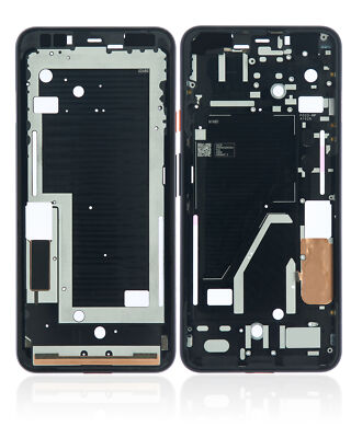Replacement Mid-Frame Compatible For Google Pixel 4XL (Orange Power Button)