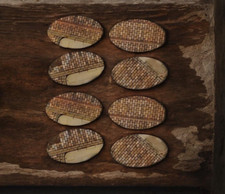 WW2 etc UNPAINTED Urban Oval Bases X 8 60mm ideal Bolt Action Wargames