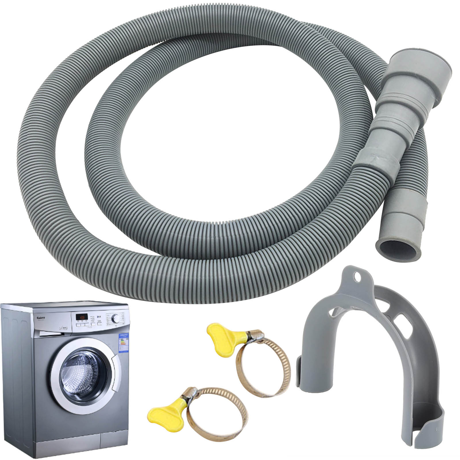 Universal Washing Machine Dishwasher Drain Waste Hose Extension Pipe Kit