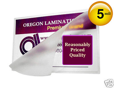 500/pack Hot 5 Mil Business Card Laminating Pouches 2-1/4 x 3-3/4 by OregonLam